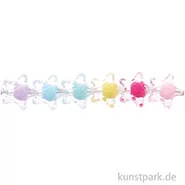 Artikelbild des Artikels “Stern Perlen, Transparent mit Farbeinzug, 11x11x7 mm, 36 Stück “