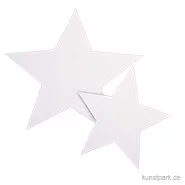 Artikelbild des Artikels “Sterne aus Papier, zwei Größen 7-10 cm, ausgestanzt, 40 Stück, weiß “