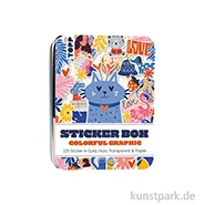 Artikelbild des Artikels “Sticker Box - Colorful Graphic, 225 Aufkleber, Topp Verlag “