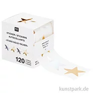 Artikelbild des Artikels “Sticker - Sterne, Gold-Silber, Hot Foil, 120 Aufkleber “