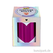 Artikelbild des Artikels “Stickerrolle Hearts mit 48 Herz Aufklebern, Hot Foil irisierend, 3m “