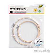 Artikelbild des Artikels “Stickrahmen Set - 2 Holzrahmen + Aida-Stoff, 25 x 49 cm “
