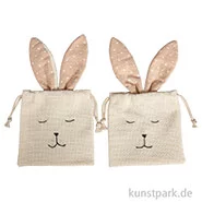 Artikelbild des Artikels “Stoffsäckchen Hase, 12 x 21 cm, 2 Stück “