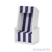 Artikelbild des Artikels “Mini Strandkorb - Blau-Weiß, 10x6x4 cm “