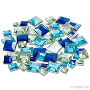 Artikelbild des Artikels “Strasssteine - blaue Vierecke, 360 Stück “