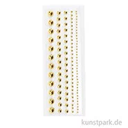 Artikelbild des Artikels “Strasssteine selbstklebend, Gold, 5 Größen, 114 Stück “