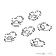 Artikelbild des Artikels “Streuteile - Herzen, 1,5 cm, Silber, 6 Stück “