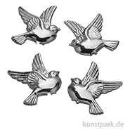 Artikelbild des Artikels “Streuteile - Tauben, ca. 2,5 cm, Silber, 4 Stück “