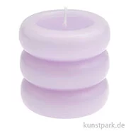 Artikelbild des Artikels “Stumpenkerze - Ringe, Flieder, 7 x 7 cm “