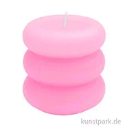 Artikelbild des Artikels “Stumpenkerze - Ringe, Rosa, 7 x 7 cm “
