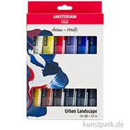 Artikelbild des Artikels “Talens AMSTERDAM Acrylfarben Set mit 12 x 20 ml - Urbane Farben “