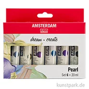 Artikelbild des Artikels “Talens AMSTERDAM Acrylfarben Set mit 6 x 20 ml - Perlmutt “
