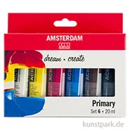 Artikelbild des Artikels “Talens AMSTERDAM Acrylfarben Set mit 6 x 20 ml - Primärfarben “
