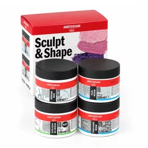 Artikelbild des Artikels “Talens AMSTERDAM Malmittel Set, Sculpt + Shape, Modellieren, 4x 120 ml “