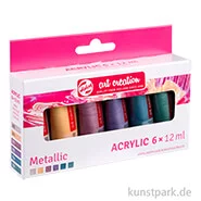 Artikelbild des Artikels “Talens Art Creation Acrylfarben Set, 6 x 12 ml Tuben - Metallic “