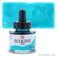 Artikelbild des Artikels “Talens ECOLINE - Flüssige Wasserfarbe 30 ml | 661 Türkisgrün“