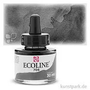 Artikelbild des Artikels “Talens ECOLINE - Flüssige Wasserfarbe 30 ml | 706 Dunkelgrau“