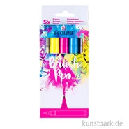 Artikelbild des Artikels “Talens ECOLINE Brush Pen 5er Set - Primärfarben “