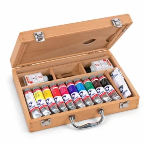 Artikelbild des Artikels “Talens VAN GOGH Acrylfarben Holzkoffer mit viel Zubehör “