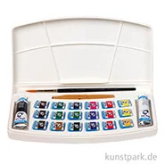 Artikelbild des Artikels “Talens VAN GOGH Aquarell Kunststoffbox mit 18 halben Napf und Zubehör “
