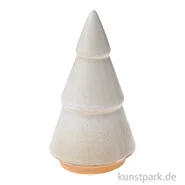 Artikelbild des Artikels “Tannenbaum Deko, Altweiß, Porzellan, 15 x 8 x 8 cm “
