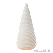 Artikelbild des Artikels “Tannenbaum Geriffelt, Beige, Porzellan, 15,5 x 7 x 7 cm “