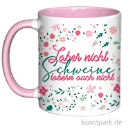 Artikelbild des Artikels “Tasse, Rosa, Bedruckt, Design, Laber nicht “