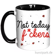 Artikelbild des Artikels “Tasse, Schwarz, Bedruckt, Design, Not today “