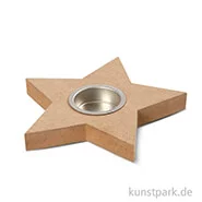 Artikelbild des Artikels “Teelichthalter aus Holz - Stern, 15 cm “