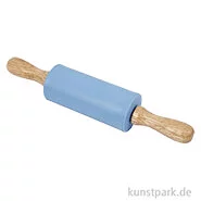 Artikelbild des Artikels “Teigrolle aus Silikon mit Holzgriff, Länge 23 cm “