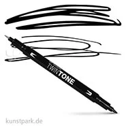Artikelbild des Artikels “Tombow Doppelfasermaler TwinTone Einzelstift | Black“