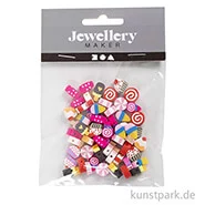 Artikelbild des Artikels “Tonperlen - Süßigkeiten, 10 mm, Lochgröße 1,5 mm, 60 Stück “