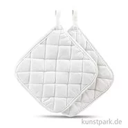 Artikelbild des Artikels “Topflappen aus Baumwolle - Weiß, 20x20 cm, 4 Stück “