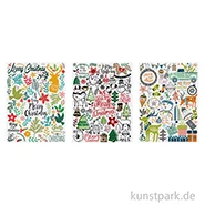 Artikelbild des Artikels “Transfer Rub On - Xmas, verschiedene Designs, 3 Bogen “