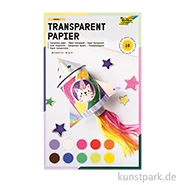 Artikelbild des Artikels “Transparentpapier Set, 18,5x29,7 cm, 42g, 10 Blatt farbig sortiert “