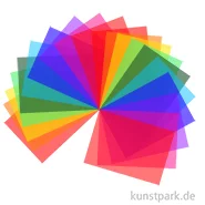 Artikelbild des Artikels “Transparentpapier Set, 35x50cm, 25 Blatt in 10 Farben sortiert, 42g “