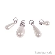 Artikelbild des Artikels “Tropfen Charms, Silber, 6x8+6x12+8x16+10x14 mm, 4 Stück “