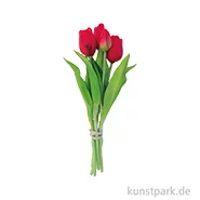 Artikelbild des Artikels “Tulpenstrauß aus Kunststoff, 5er Set, 30 cm, Rot “