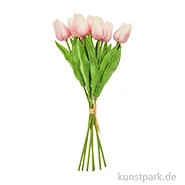 Artikelbild des Artikels “Tulpenstrauß aus Kunststoff, 7er Set, 33,5 cm, Rosa “