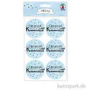 Artikelbild des Artikels “Sticker - Einladung zu meiner Kommunion, Hellblau, 24 Stück “