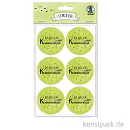 Artikelbild des Artikels “Sticker - Einladung zu meiner Kommunion, Hellgrün, 24 Stück “