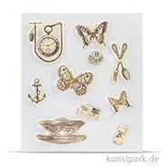 Artikelbild des Artikels “Vintage 3D-Sticker - Butterfly, selbstklebend, 10 Stück sortiert “