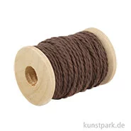 Artikelbild des Artikels “Vintage Baumwollgarn auf Holzspule 10 m Braun“
