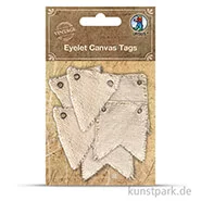 Artikelbild des Artikels “Vintage Tags aus Stoff, 6 Stück sortiert “