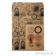 Artikelbild des Artikels “Vintage Tüten-Set - Time aus Kraftpapier, 10,5 - 21 cm, 6 Stück sortiert “
