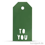 Artikelbild des Artikels “Vivi Gade Geschenkanhänger - To You, 300g, 15 Stück 5x10 cm | Grün“