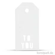 Artikelbild des Artikels “Vivi Gade Geschenkanhänger - To You, 300g, 15 Stück 5x10 cm | Weiß“