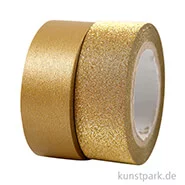 Artikelbild des Artikels “Vivi Gade Motiv-Klebeband Washitape 15 mm - Set mit 2x5 m Gold “