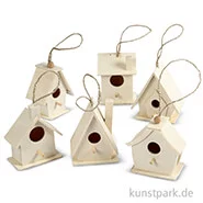 Artikelbild des Artikels “Vogelhaus aus Holz, 7 cm, 6 Stück sortiert “