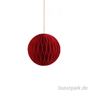 Artikelbild des Artikels “Wabenpapier Kugel mit Hänger, Rot, 8 cm, 4 Stück “